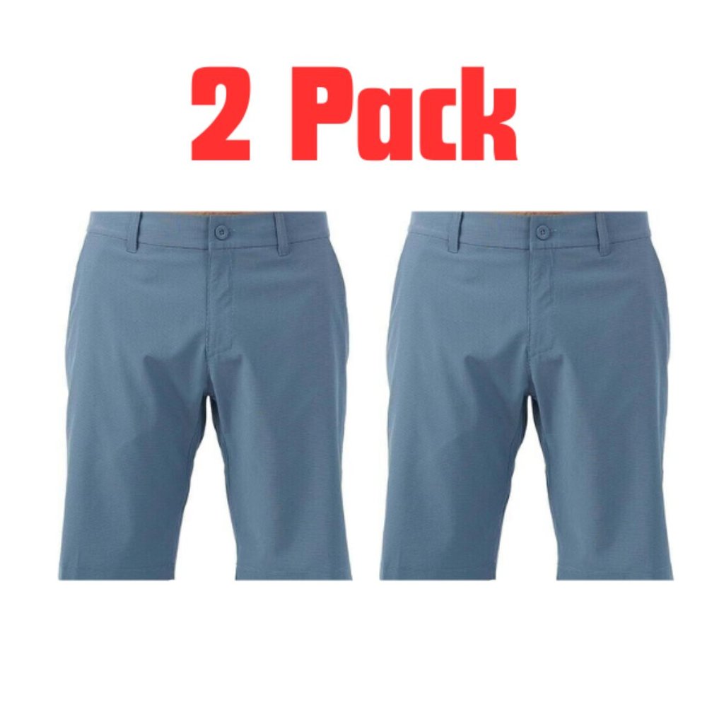 2 Pack Hang Ten Hybrid Chino/Board Style Shorts Adjustable waist Size 36, 38, 40